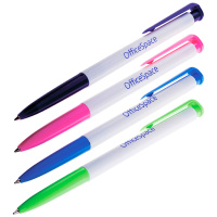 Шариковая ручка Officespace синяя, 0.7мм, цветной корпус